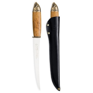 Cutie Salmo Cutit de Filetat Marttiini n Lama 19cm Cutie Cadou pentru pescuit - Fisela