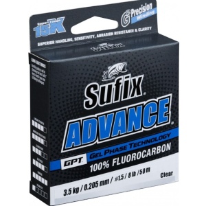 Fir Fluorocarbon Sufix Advanced Clear 50m