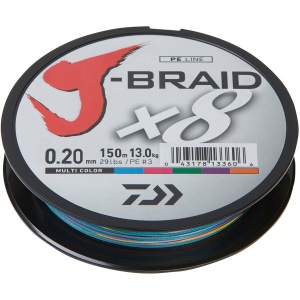 Fir Textil Daiwa J-Braid Multicolor X8 150m