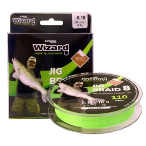 Fir Textil Wizard Jig 8 Braid Lime Green 110m