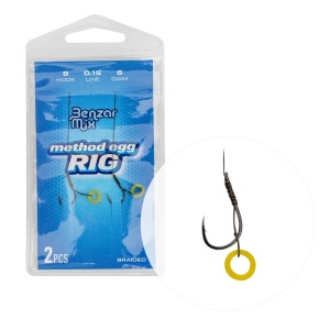 Montura Benzar Method Feeder Textil Bait Band Nr. 8 2buc
