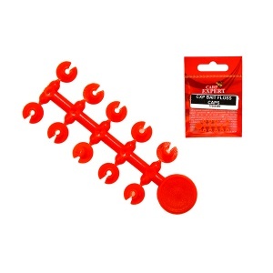 Opritor Momeala Carp Expert Bait Floss Caps, Fluo Orange 10buc