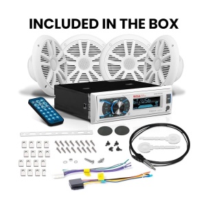 Sistem Audio Barca Boss Marine MCK632WB.64 4 Boxe 60W