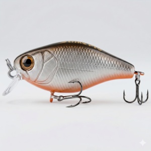 Strike Pro Cranky 40F A70-713 Silver Orange - 4cm, 4.2g - echipament pentru pescuit - Fisela