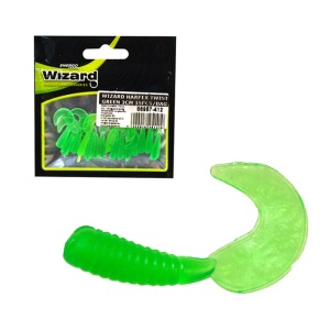 Twister Biban Wizard Harpex Green 3cm 15buc