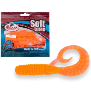 Twister Manns Mannipulator Grub 10.1cm Japanese Red 8buc