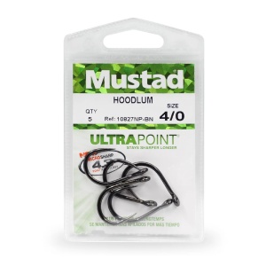 Carlig Mustad Carlige Somn Hoodlum 10827 Ultra Point 5buc pentru pescuit - Fisela