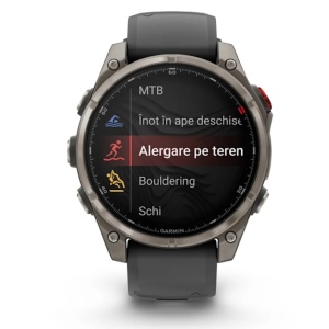 Ceas Garmin Fenix 8 Pro Amoled Sapphire Titan Grey Graphite Black 51mm - Img 4