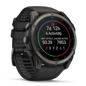 Ceas Garmin Fenix 9 Pro Amoled Titanium Carbon Gray 51mm - Img 3