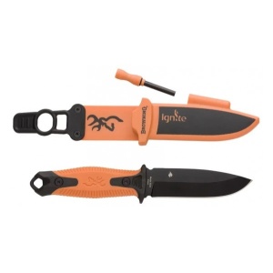 Cutit Cu Amnar Browning Ignite Black Orange Lama 110mm