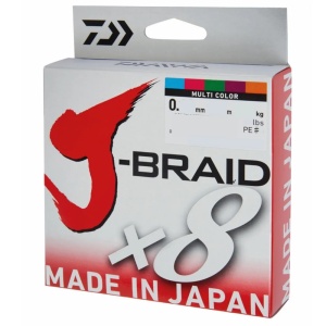 Fir textil Daiwa Fir Textil J-Braid Multicolor X8 150m pentru pescuit - Fisela