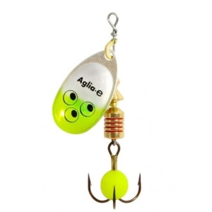 Rotativa Mepps Aglia-e Brite Argint Chartreuse - detaliu produs