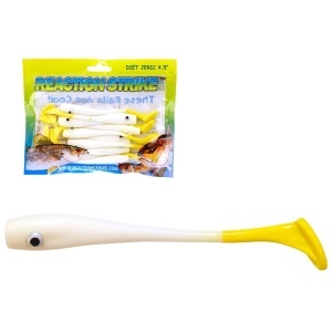 Shad Salau Reaction Strike 11.5cm White Yellow 10buc