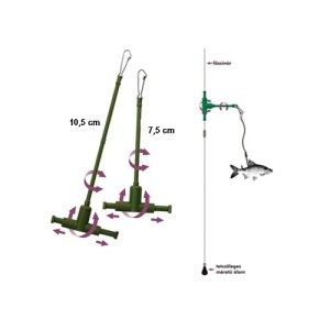 T Montura Pestisor Viu Culisant 10cm Rotire 360grade 2buc - echipament pentru pescuit - Fisela