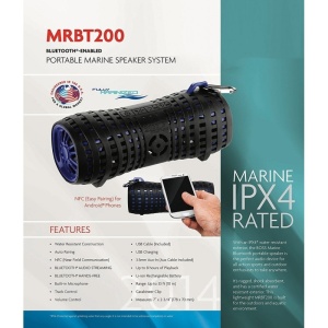 Boxa Audio Portabila Rezistenta la Apa Boss Audio MRBT200 - echipament pentru pescuit - Fisela