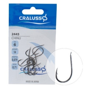 Carlige Cralusso Chinu Brass Negre 14buc