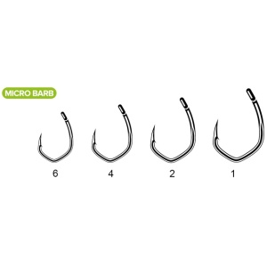 Carlig Carlige Crap Carp Spirit V Curve XS Micro Barb pentru pescuit - Fisela