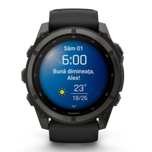 Ceas Garmin Fenix 9 Pro Amoled Titanium Carbon Gray 51mm - Img 10