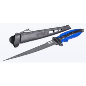 Cutit de Filetat Mustad Lama Teflonata 23cm cu Teaca