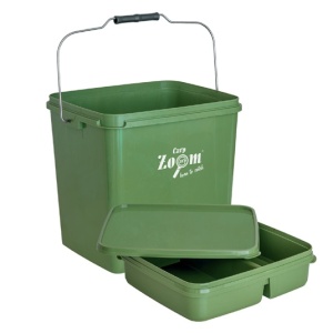 Galeata Nada Carp Zoom Bait Bucket with Tray 15L