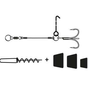 Montura Swimbait 12-18cm VMC Belly Pike Rig