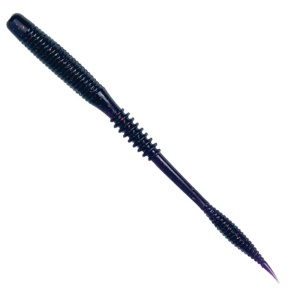 Naluca Offset Vierme Shiver Tail Worm Black Grape 11.5cm