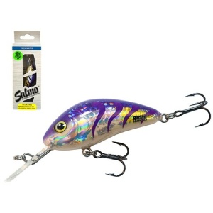Salmo Rattlin Hornet 4.5F HUT Holographic UV Purple Tiger 4.5cm 6g - Img 2