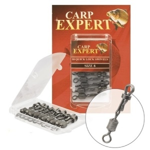 Agrafe Rapide cu Blocaj Anou Metalic Carp Expert 45kg Nr. 8 10buc - echipament pentru pescuit - Fisela