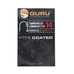 Carlige Guru Super Pellet Waggler PTFE Barbless - Img 4