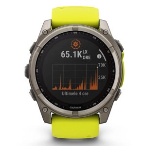 Ceas Garmin Fenix 8 Solar Sapphire Yellow Graphite 51mm EMEA