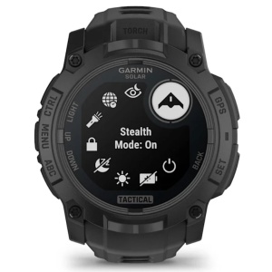 Ceas Garmin Instinct 3 Sonar 50mm Tactical Edition Black - echipament pentru pescuit - Fisela