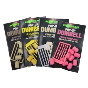 Dumbell Artificial Pop-Up Korda 8mm 10buc cu Opritoare