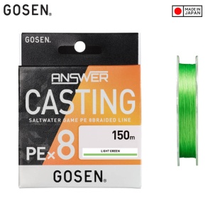 Fir Textil Gosen Answer Casting PE X8 Light Green 150m