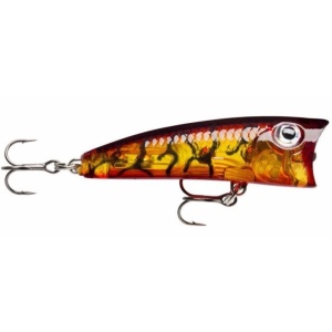 Popper Rapala Ultra Light Pop Glass Amber Tiger UV 4cm 3g