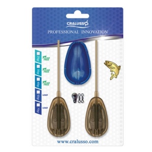 Feeder Set Method Feeder Cralusso Rocket 2buc Cu Matrita pentru pescuit feeder - Fisela