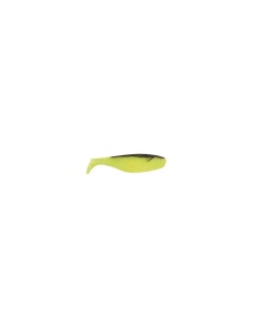Shad Manns 10cm Galben Fluo Spate Negru 4buc - Img 2