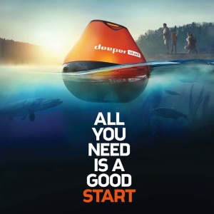 Sonar Pescuit Deeper Start Fishfinder Negru Portocaliu - Fisela