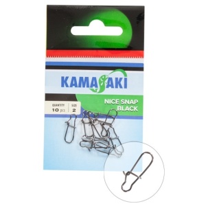 Agrafa Salau Duo Lock Kamasaki Black 10buc - vedere secundara
