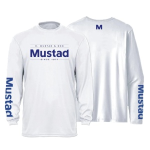 Bluza Pescuit Protectie UV Mustad Logo Light Grey