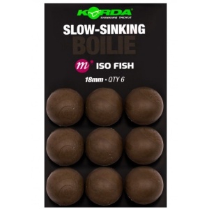 Boilies Artificial Korda Slow Sinking Iso Fish 18mm 6buc