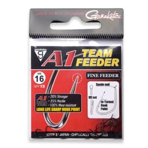 Carlig Gamakatsu Carlig pentru Feeder A1 Team Feeder Fine 15buc pentru pescuit - Fisela