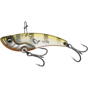 Cicada Savage Gear Vib Blade Olive Silver Stripes