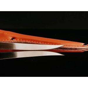 Cutit de Filetat Mustad Lama Teflonata 15.2cm cu Teaca Piele - Fisela