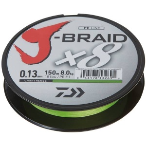 Fir textil Daiwa Fir Textil J-Braid Chartreuse 150m pentru pescuit - Fisela