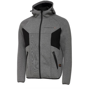 Hanorac Savage Gear Tec Foam Zip Dark Grey Melange - Img 1