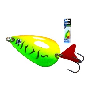 Lingurita Lingura Stiuca Kamasaki Green Fish Holo DP pentru pescuit la rapitori - Fisela