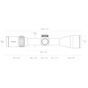 Luneta Hawke Endurance WA FD 2-12x50 LR2FD- 1/4MOA/30mm - echipament pentru vanatoare - Fisela