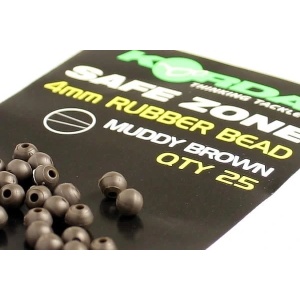 Opritor Cauciuc Korda Rubber Beads Muddy Brown 25buc