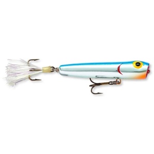 Popper Storm Ratlin' Chug-Bug Metallic Silver Blue Back 8cm 10g
