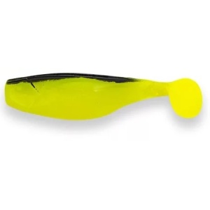 Shad Manns Galben Fluo Spate Negru FCHBB 8cm 3buc